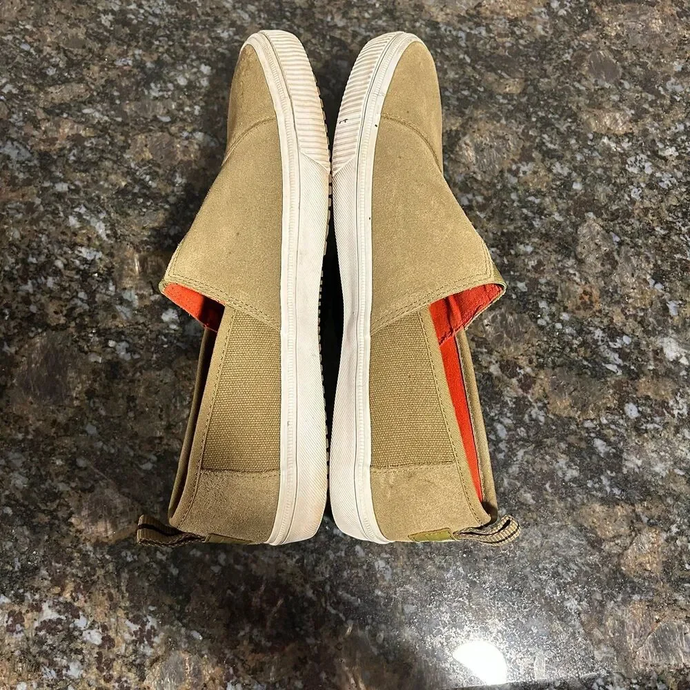 Tom’s Alpargata Terrain Men’s Sneakers Shoes Suede Slip On Olive 10
